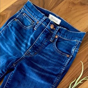 Madewell 10” High Rise Skinny Jeans in Tarren Wash